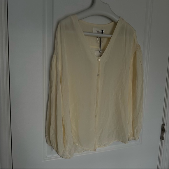 Ba&sh WOMEN'S ULTRA BLOUSE - OFF WHITE size 2 - Picture 5 of 11